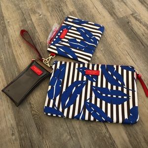 HENRI BENDEL clutch, makeup bag & coin holder